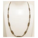 16" Vintage Sterling Silver Necklace 10.3g