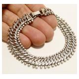 Eclectic 7.5" Sterling Silver Bracelet 21g