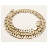20" 925 Silver Cuban Link Necklace 24.1g