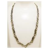 17" Atq .830 Scandinavian Silver Necklace 25.4g