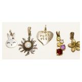 Grouping of Petite Sterling Silver Charms 5.8g