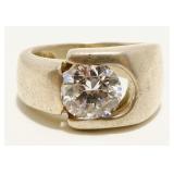 "COP" Sterling Silver CZ Ring Sz 9 10.6g