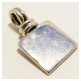 Mexican Sterling Silver Square Pendant 7.7g