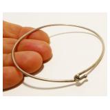Thin Sterling Silver Bangle Bracelet 4.3g