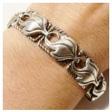 Vintage 6" Beau Sterling Silver Bracelet 10.4g