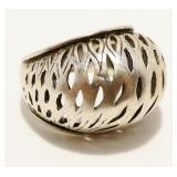 Eclectic Sterling Silver Ring Sz 6 6.1g
