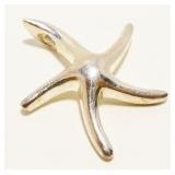 Petite Sterling Silver Starfish Pendant 2.6g