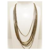 10x Sterling Silver Necklaces 28.1g