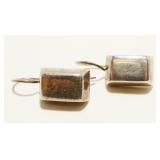 Sterling Silver Nugget Earrings 4.8g
