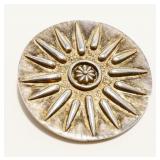 Signed Sterling Silver Sun Pendant Brooch 26.7g