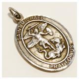 US Air Force St. Michael 925 Silver Pendant 5.7g