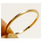 14K Yellow Gold Stacking Ring Sz 6.25 .7g
