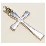 Petite Sterling Silver Cross Pendant .8g