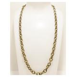 18" Sterling Silver Link Necklace 35.7g