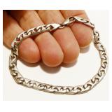 7" Eclectic Sterling Silver Bracelet 8.9g