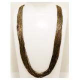 24" Old Pawn Liquid Sterling Silver Necklace 38.5g