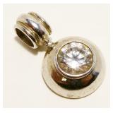 Milor Italy Sterling Silver CZ Pendant 3.2g