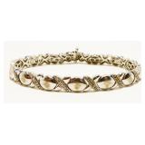 7.5" HN Sterling Silver XOXOX Bracelet 16.7g