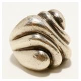 Heavy Mexican Sterling Silver Ring Sz 7 21.5g