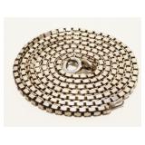 20" Sterling Silver Thick Box Chain Necklace 11.7g