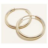 Petite .6" Sterling Silver Hoop Earrings 1.2g