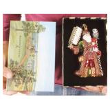 Mackenzie-Childs Bird-Watching Santa Ornament