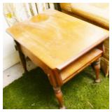 Wood End Table
