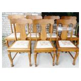 Seven Oak Dining Chairs
