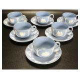Set of Six Wedgewood Teacups & Saucers