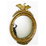Mid-Century Federal-Style Bulls Eye Mirror w/Eagle