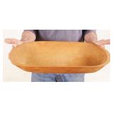 Hand Carved Bread Bowl 20"x11"