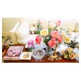 Crystal, Glass, Porcelain Floral Bouquet & More