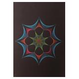 1970 Time Warp Black Light Poster 33"x21"