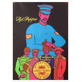 1969 Sgt. Pepper Black Light Poster 35"x24"