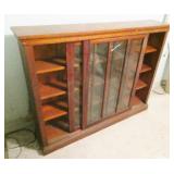 Wood Curio Cabinet, One Cracked Pane