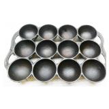 Antique #6 Gate Marked Cast Iron Gem Biscuit Pan