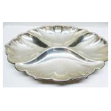 10" Sterling Silver Divided Platter 11.265ozt