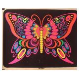 1969 Butterfly Black Light Poster 29"x23"