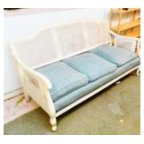 Cane Back Sunroom Sofa