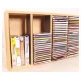 Grouping of CDS & VHS Tapes in Case