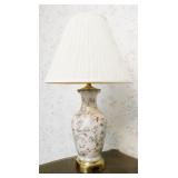 Oriental Floral Ceramic Table Lamp