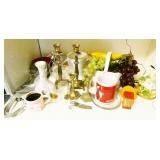 Brass Candlestick Holders & Decor Items