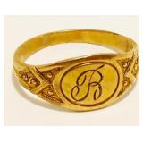 10K Yellow Gold Baby Ring .6g