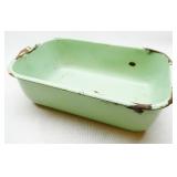 Green Enamelware Roaster