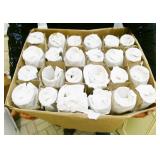 (24) 8" Beaded Hurricane Lamp Chimneys