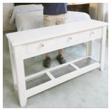 Farmhouse Style Wood Console Table