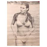 1967 Raquel Welch Poster 42"x29.5" Rough Cond.