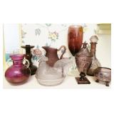 Grouping of Vintage Purple Glass
