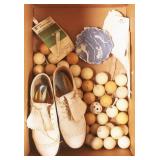 Vintage Golf Shoes & Golf Balls