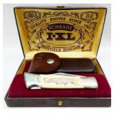Schrade S.B. Hubbard IXL Scrimshaw Gator Knife